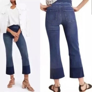 Spanx Jeans Cropped Kick Flare Denim Jegging